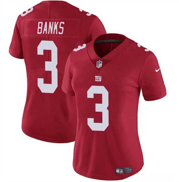 Women's New York Giants #3 Deonte Banks Red Vapor Stitched Jersey Dzhi,We sell and wholesale Women's New York Giants #3 Deonte Banks Red Vapor Stitched Jersey Dzhi on line form chian!